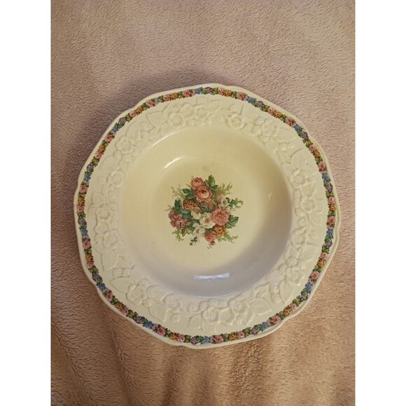 3-Porcelain Plate Crown Ducal England Gainsborough 9" RN 749657 Hand Painted Vtg - Picture 14 of 15